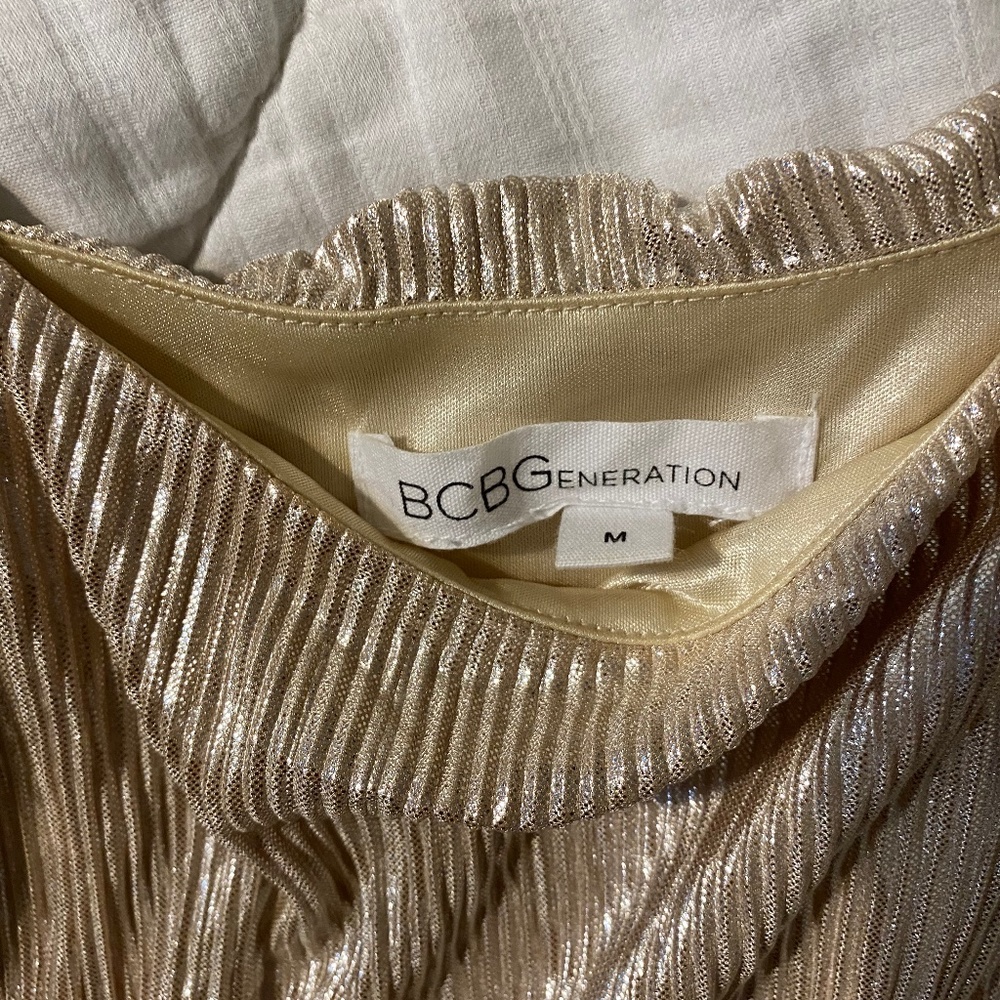 BCBGeneration Metallic Dress
